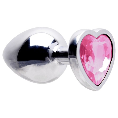 Plug Anal Aço Coração G 9 X 4cm Sexy Import Plug Anal Aço Coração G 9 X 4cm Sexy Import