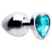 Plug Anal Aço Coração G 9 X 4cm Sexy Import Plug Anal Aço Coração G 9 X 4cm Sexy Import