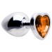 Plug Anal Aço Coração G 9 X 4cm Sexy Import Plug Anal Aço Coração G 9 X 4cm Sexy Import