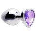 Plug Anal Aço Coração G 9 X 4cm Sexy Import Plug Anal Aço Coração G 9 X 4cm Sexy Import