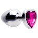 Plug Anal Aço Coração G 9 X 4cm Sexy Import Plug Anal Aço Coração G 9 X 4cm Sexy Import