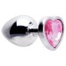 Plug Anal Aço Coração G 9 X 4cm Sexy Import Plug Anal Aço Coração G 9 X 4cm Sexy Import