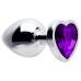 Plug Anal Aço Coração G 9 X 4cm Sexy Import Plug Anal Aço Coração G 9 X 4cm Sexy Import