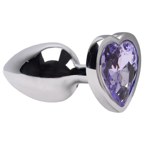 Plug Anal P Coração Aço Inox 7 X 2,8cm Sexy Import