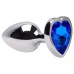 Plug Anal P Coração Aço Inox 7 X 2,8cm Sexy Import