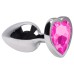 Plug Anal P Coração Aço Inox 7 X 2,8cm Sexy Import