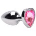 Plug Anal P Coração Aço Inox 7 X 2,8cm Sexy Import