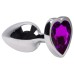 Plug Anal P Coração Aço Inox 7 X 2,8cm Sexy Import