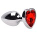 Plug Anal P Coração Aço Inox 7 X 2,8cm Sexy Import