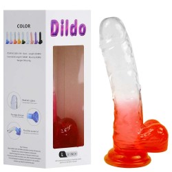 Pênis Color Jelly 20,5 X 4cm Com Ventosa Youvibe Vipmix