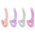Pênis Duplo Jelly 23,5 X 3,3cm Strapless Youvibe Vipmix