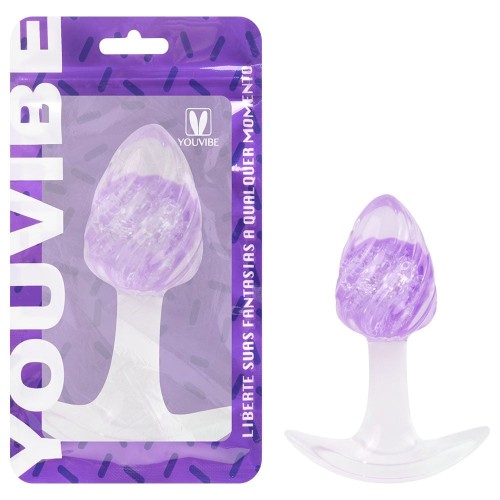 Plug Anal P Twister Esfera Vidro 8,7 X 6,5cm Vipmix